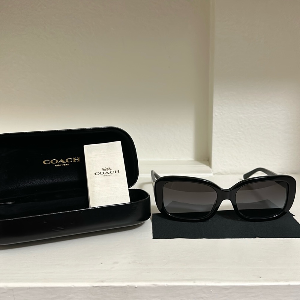 Coach sunglasses with hard storage case